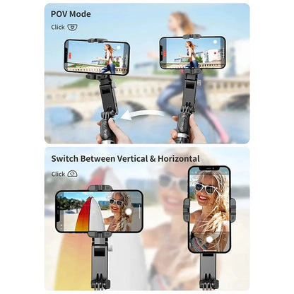 360 Rotation Following Shooting Mode Gimbal Stabilizer Selfie Stick Tripod Gimbal Phone Smartphone Live Photography