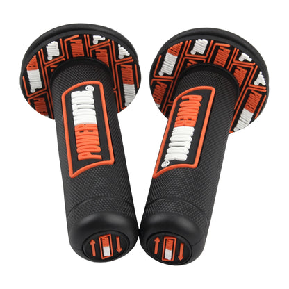 Motorcycle Rubber Grips Powermotor 7/8" 22mm 24mm Handlebar Protection Motocross Dirt Bike Gel Hand Grip Universal Accessories