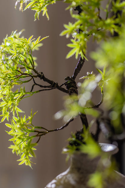 Artificial Green Plants To Welcome Guests Pine Maple Leaves Fake Flower New Chinese Style Simulated  Bonsai Flower Decorations