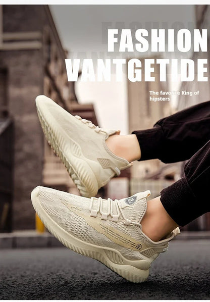 Men Sneakers 2026 Men Tennis Shoes New Fashion Spring and Summer Leisure Walking and Running Breathable Flat Bottom Gym Sports