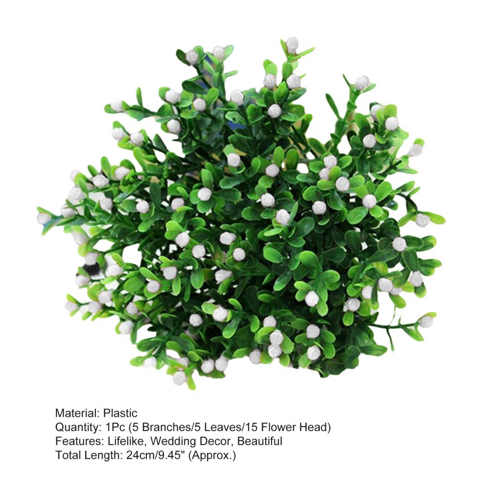 Artificial Plant Vivid Realistic Appearance Photo Props Home Decoration Fake Greenery Grass Ivy Leaf Wreath Silk For Living Room