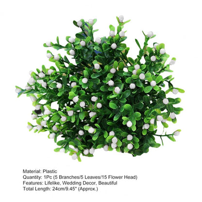 Artificial Plant Vivid Realistic Appearance Photo Props Home Decoration Fake Greenery Grass Ivy Leaf Wreath Silk For Living Room