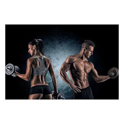 Fitness Motivation Canvas Art  Sexy Bodybuilding Girl Poster Gym Weightlifting Wall Decor for Living Room Bedroom Home Gym Fitne
