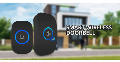 Wireless Doorbell FullHouse Waterproof Door Chime Kit Includes Push Button Transmitter and Plug In Receiver