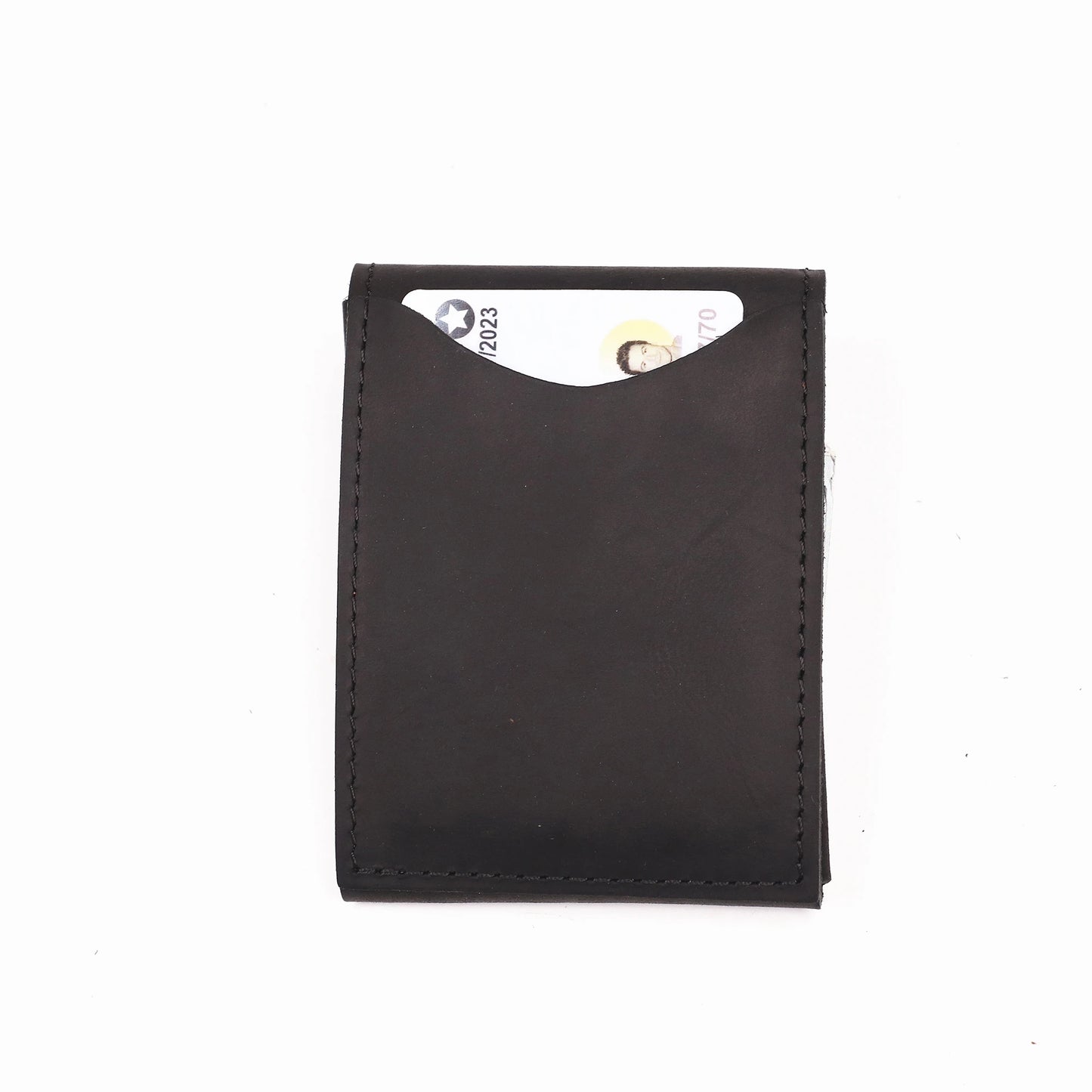 Genuine Leather Wallet For Men Male Real Cowhide Short Slim Minimalist Men's Cash Wallet Credit Card Holder With Flap Closure