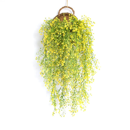 Artificial Plants Vines  Flower Wall Hanging Faux Rattan  Indoor Outdoor Green Plant  Plant Flower Wall Decoration Home Decor