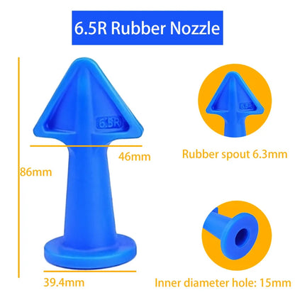 3pcs Multi-functional Silicone Sealant Nozzle Scraper Floor Caulking Tools Silicone Sealant Nozzles Kit Home Improvement Set A