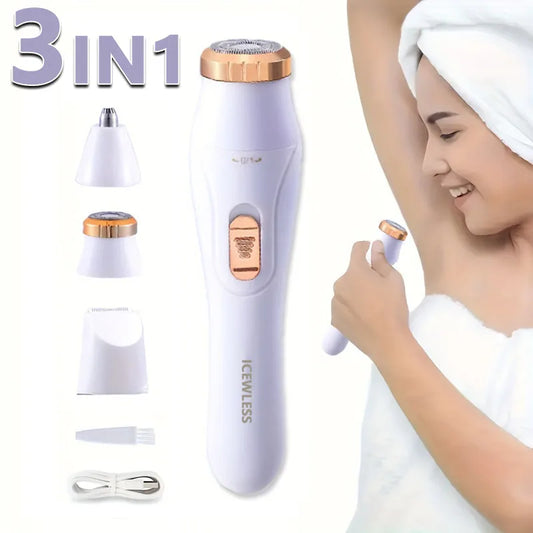 Electric Hair Trimmers for Women Waterproof Razor Painless Private Body Hair Removal Device shaver Bikini Arm Leg Face Shaving