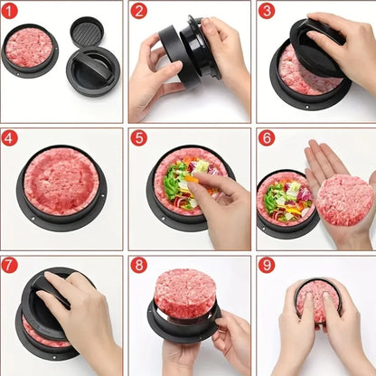 1 Set, Suitable for RV Kitchen, Non-stick Hamburger Machine, Meat Pie Machine Mold, Suitable for Meat Milk Cheese Vegetables