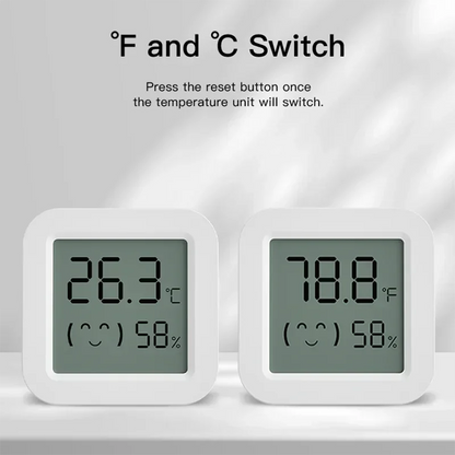 Tuya Zigbee Temperature Humidity Sensor Mini LCD Digital Display SmartLife APP Remote Monitoring Indoor Thermometer Hygrometer