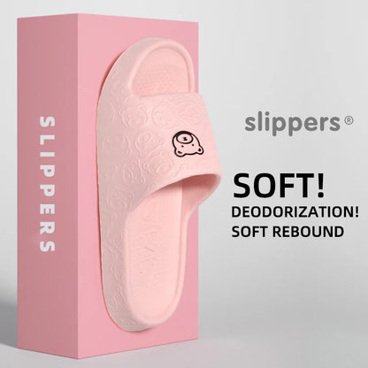 Summer Home Use EVA Slippers for Women Cute Cartoon Design Indoor Comfortable Slip-On Shoes
