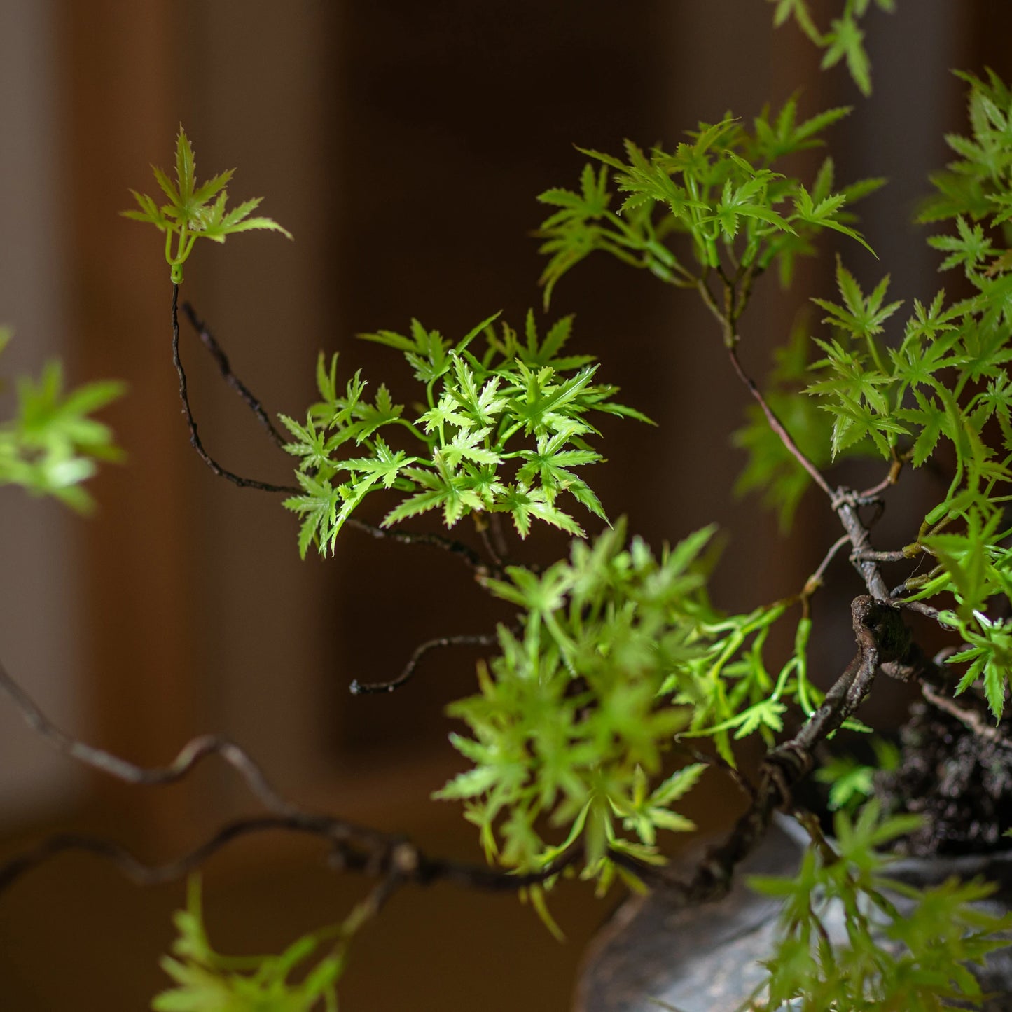 Artificial Green Plants To Welcome Guests Pine Maple Leaves Fake Flower New Chinese Style Simulated  Bonsai Flower Decorations