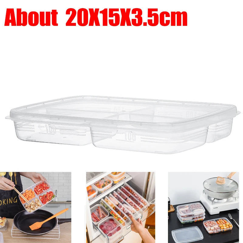 Refrigerator Preservation Box Transparent Double-layer Sealed Box Vegetable Fruit Spring Onion Ginger Garlic Food Grade Drain