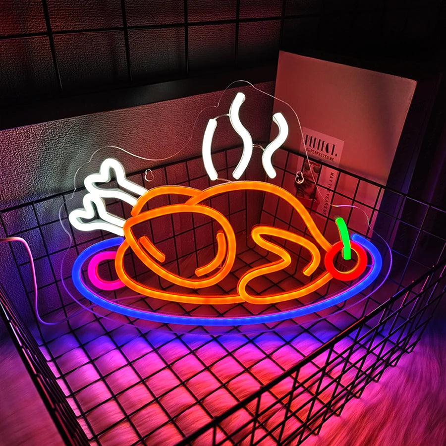 Gourmet Led Neon Sign, Used For Wall Business Decor, Usb Powered, Restaurant, Fast Food Restaurant, Shop Window Wall Lamp.