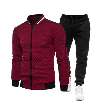 2025 New Mens Tracksuit Set Two Piece Tracksuit Men Fashion Jogging Suit Outfits Men Spring Autumn Baseball Sports suit set Wear