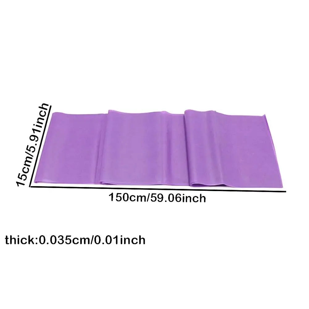 Yoga Sport Resistance Bands Pilates Training Fitness Exercise Gym Elastic Band Physical Therapy Stretching Strength Training