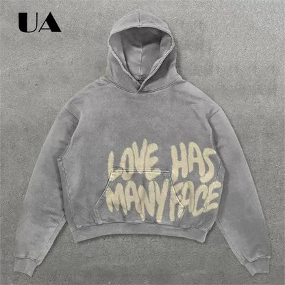 UA All We Need is Love New Hoodies for Men S-4XL Casual Street Wear Spring Autumn New Chic Outfit Hoodies Pullover