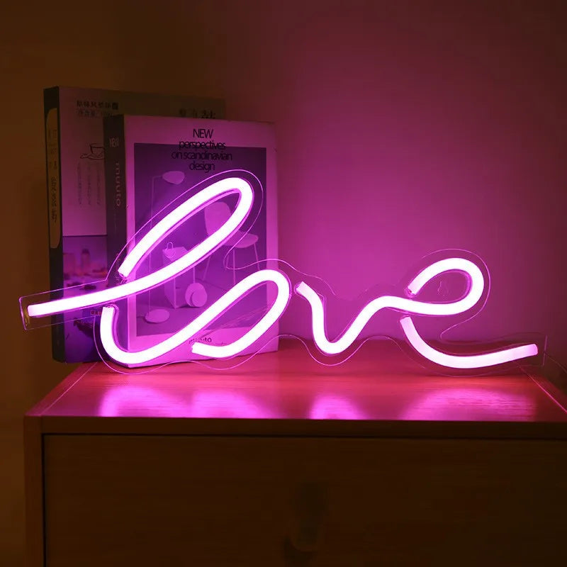 LED Neon Signs Acrylic Custom Neon Sign Kids Name Birthday Logo Personalized Family Home Wedding Wall Decor LED Lights Gifts