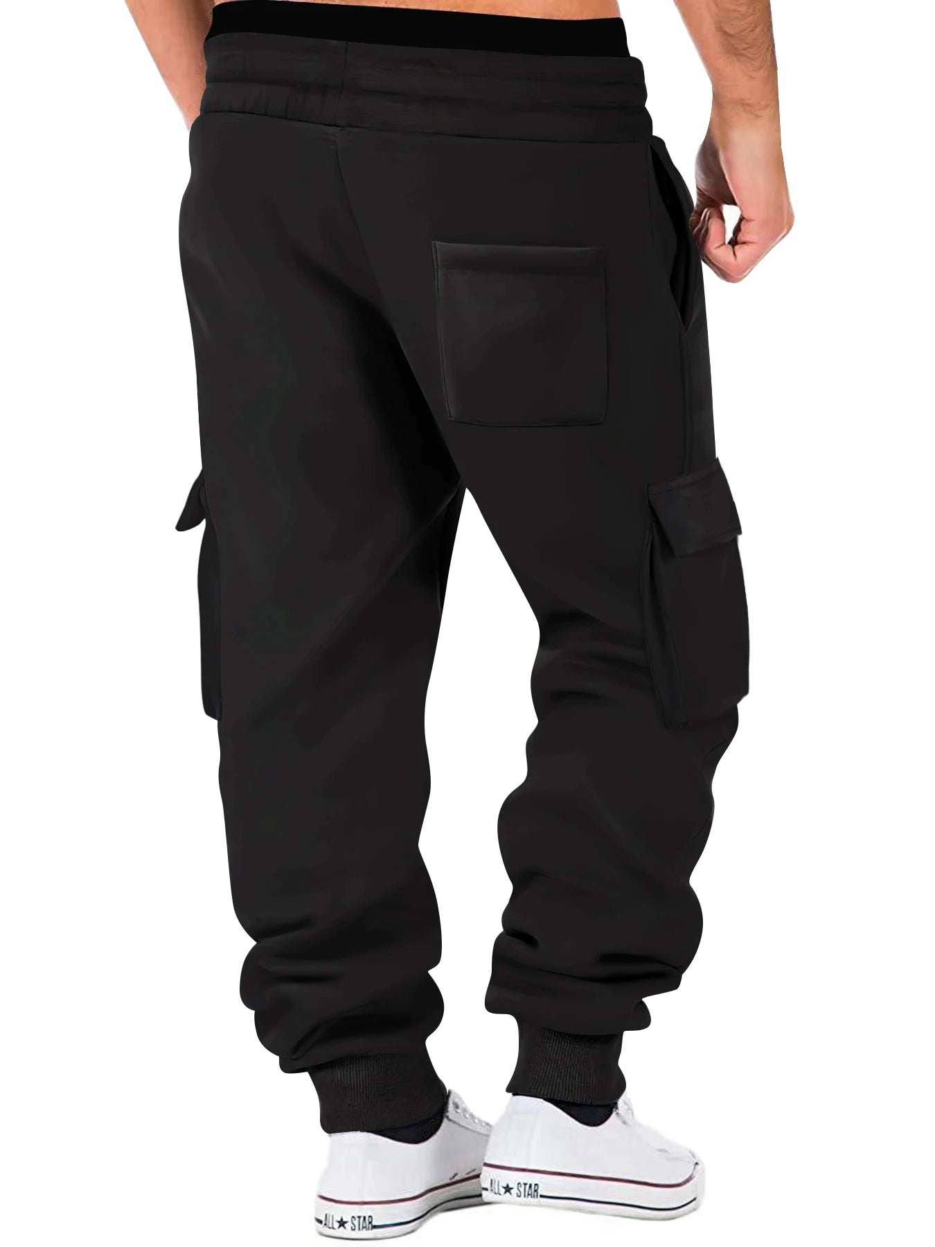 Men's Cargo Pants Joggers Workout Cargo Pants Comfortable and Breathable Outdoor Casual Wearable Running Cycling Multi-Pocket