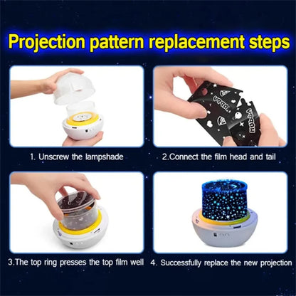 Night Lights Star Galaxy Projector Bedroom Ceiling Star Projector with 360 Rotating for Boys and Girls Birthday Christmas Gifts