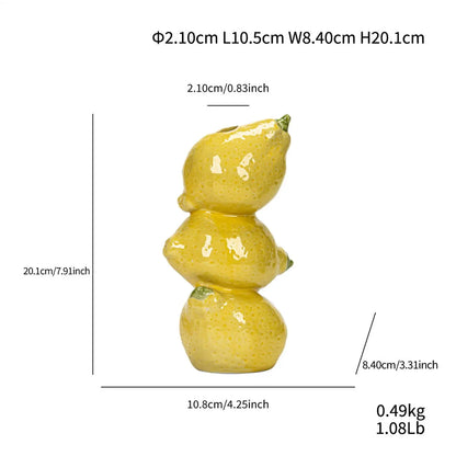Ceramic Fruit Vase Decorative Ceramic Vase For Flowers Floral Container Party Kitchen Decorations For Table Centerpieces Offices