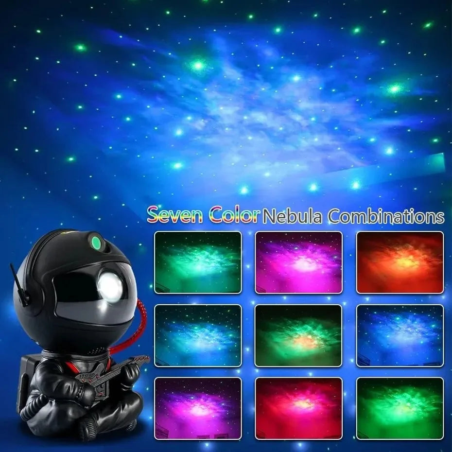 Galaxy Star Projector Night Light Astronaut Space Ceiling LED Lamp for Bedroom Home Decor Kids Gift - Starry Nebula Projector