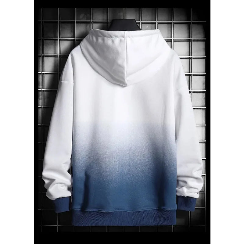 Men's Oversized Hoodies Pullover Sweatshirts Harajuku Hip Hop Loose Hoodie Mens Streetwear 2025 Autumn Winter Men Print Clothing