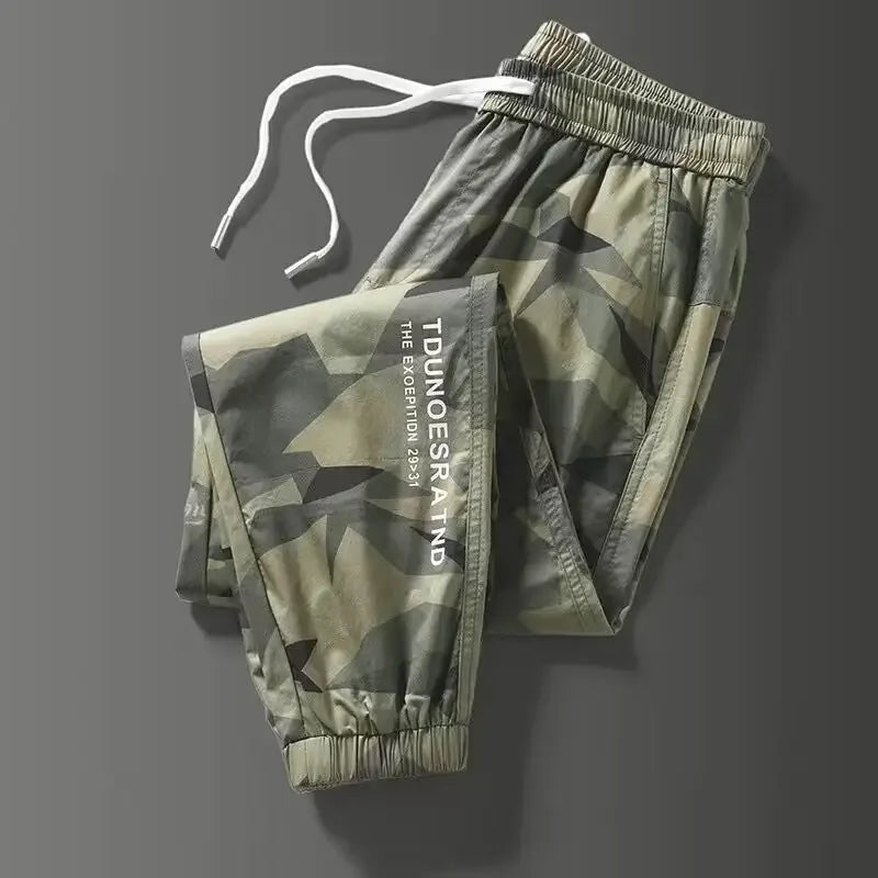 Men's Cargo Pants Work Wear Camo Camouflage Male Trousers Grey Black Baggy Designer Long Slacks Street Oversize Aesthetic New In