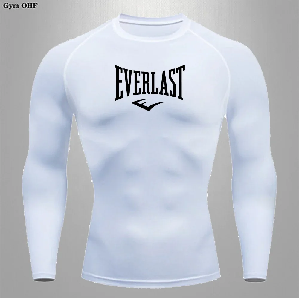 Men's slim fit T-shirt with heat dissipation tight fitting skin friendly sports compression fitness T-shirt quick drying top