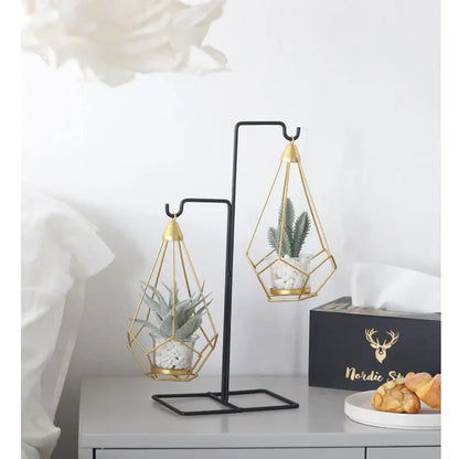 Creative Home Decoration Crafts Imitation Potted Plant Basket Nordic Furnishing Ornaments Art Livingroom Bedroom Hotel Decor