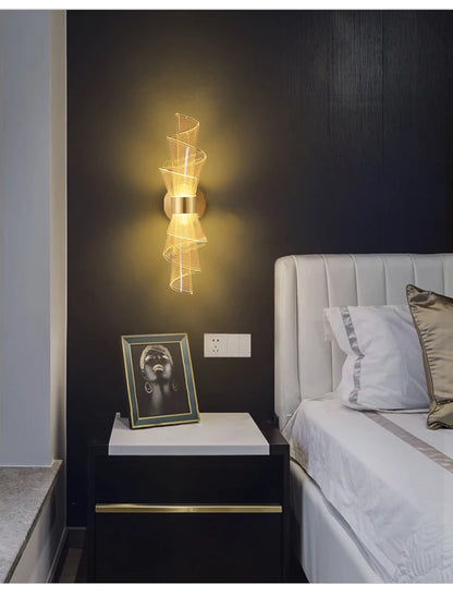 Nordic LED Wall Light Sconce Interior Lighting Lamps For Home Living Room Bedroom Study Corridor Decoration Bedside Wall Lamp