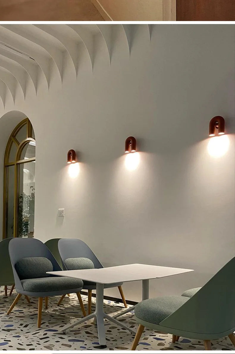 Nordic LED Wall Light U Shaped Art Lamps For Bedroom Bedside Living Room Corridor TV Background Home Indoor Simple Decor Fixture