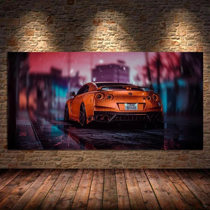 Car Wall Art Picture Vehicle Modern Canvas Painting Poster and Print for Living Room Bedroom Home Decor