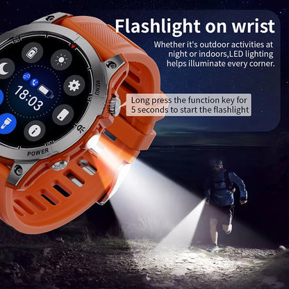 Smart Watch Man Fitness Tracker Miltary Connected NFC Compass Aiweile AW45 Sport Bluetooth Call Siri Dialing Korean Hebrew Games