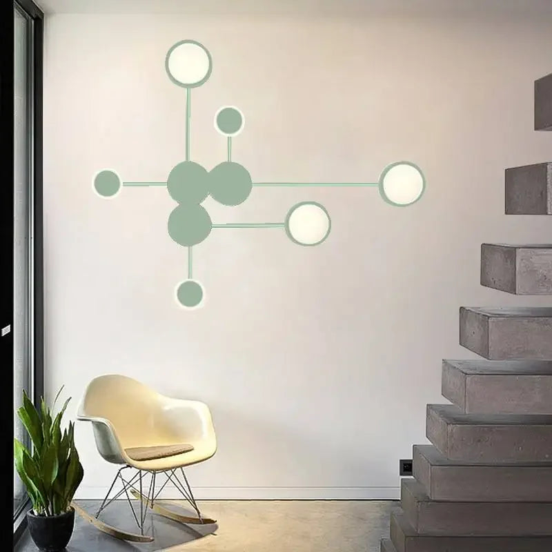 Nordic Modern Wall Lamp Led Minimalist Wall Light  Living Room Bedroom Staircase Light Home Decoration Bedside Wall Sconce Lamps