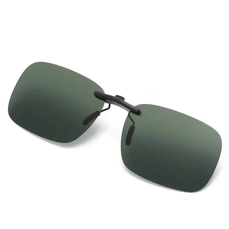 Men Driving Clip On Sunglasses for Myopia Eyeglasses Vintage Women Square Night Vision Fishing UV400 Sun Glasses