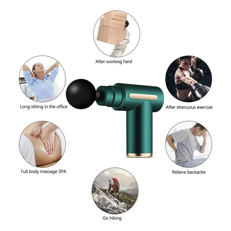 2026 Portable Fascia Gun Deep Tissue Massage Mini Lightweight Adjustable Speed Whole Body Massage Equipment 2025