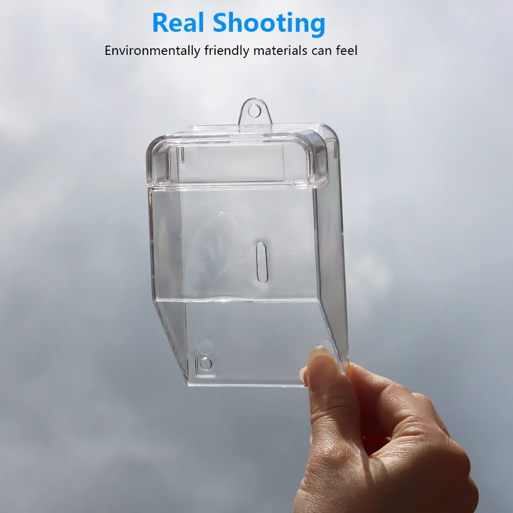 Waterproof Cover For Wireless Doorbell Door Bell Ring Chime Button Transparent Door Bell Protective Cover For Home Doorbell