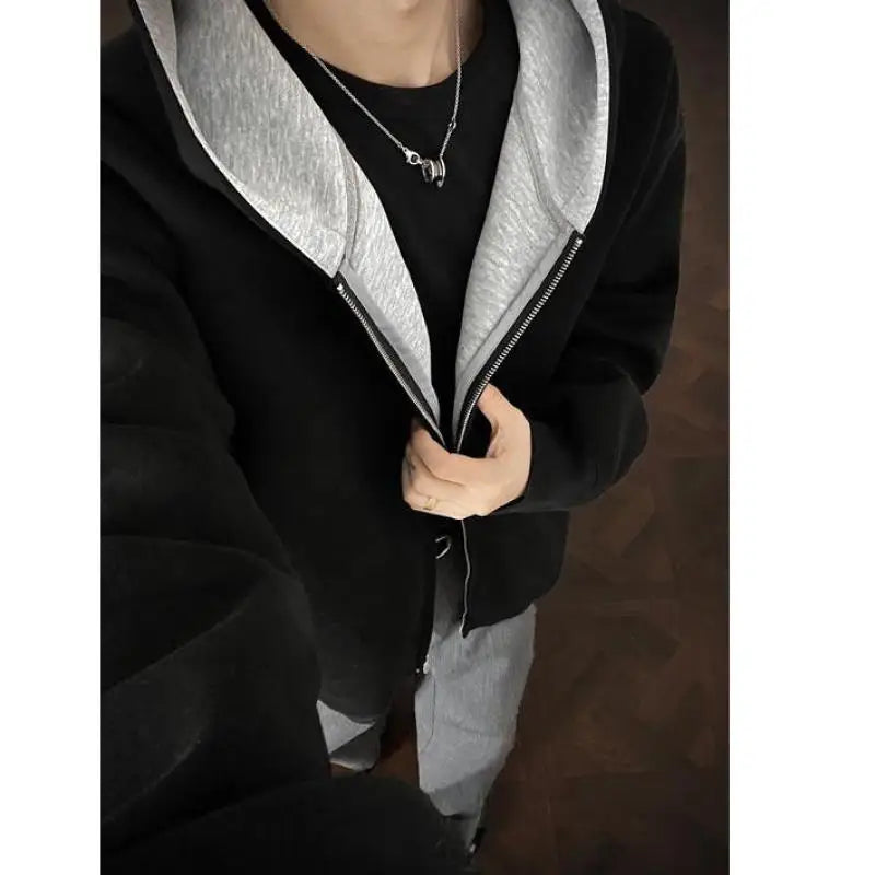 Plus Size Zip Up Hoodie for Men Women | Full Zipper Front Oversized Sweatshirt, Soft (M-5XL) | Casual Comfort Autumn Clothing