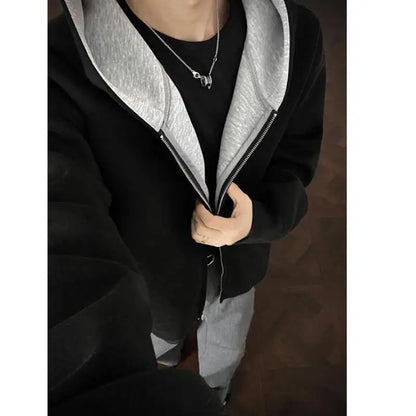 Plus Size Zip Up Hoodie for Men Women | Full Zipper Front Oversized Sweatshirt, Soft (M-5XL) | Casual Comfort Autumn Clothing