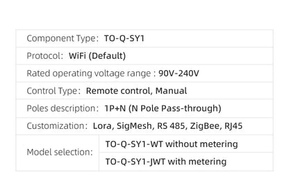 Tuya WiFi Smart Circuit Breaker 1P 63A DIN Rail for Smart Home Wireless Remote Control WiFi Switch by APP TONGOU Free Shipping