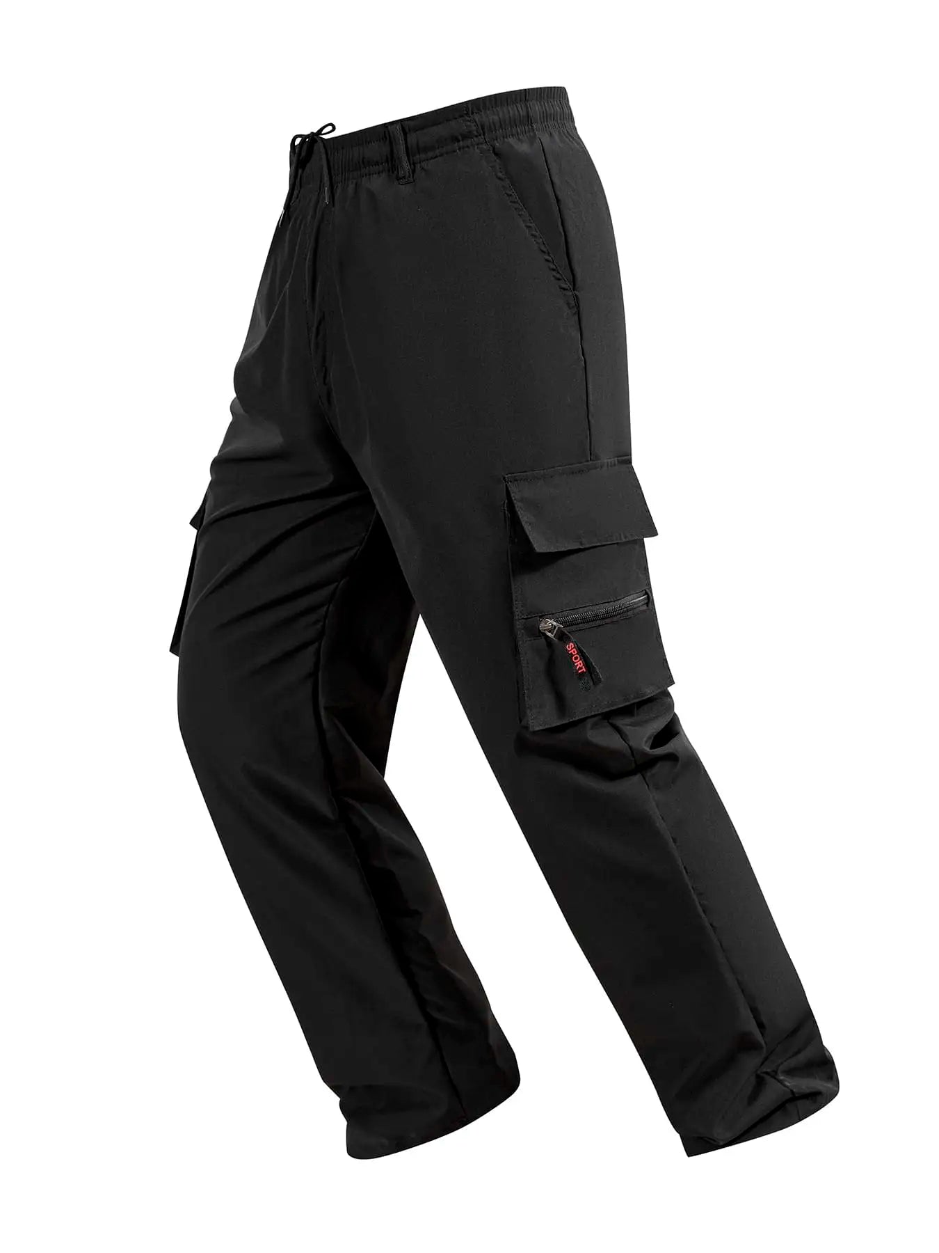 Men's Cargo Pants Spring Autumn Multi-Pockets Work Trousers Outdoor Casual Solid Color Long Pants Hiking Jogger Male Clothing