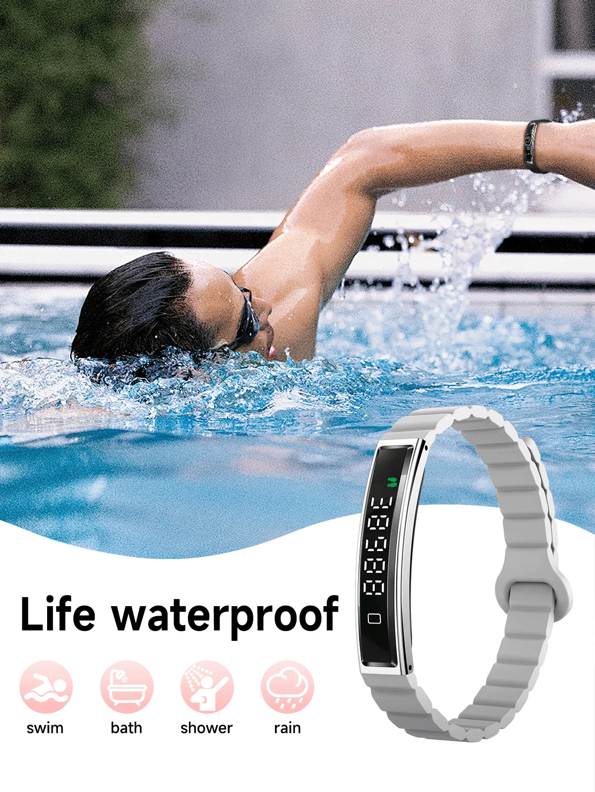 New Sport Fitness Tracker Smart Bracelet Heart Rate Blood Oxygen Monitor Pedometer Call Reminder Smartwatch Band for Men Women