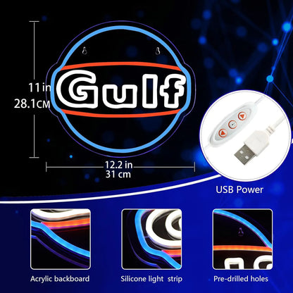1 neon light is used for garage decoration, LED signs for bar cave wall decoration, lubrication store display lighting.