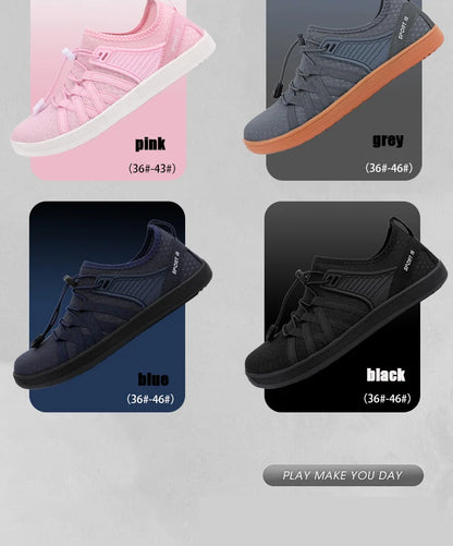 New Minimalist Shoes for Men Wide Toe Barefoot Casual Sneakers Women Mesh Breathable Unisex Sneakers Lightweight Walking Shoes