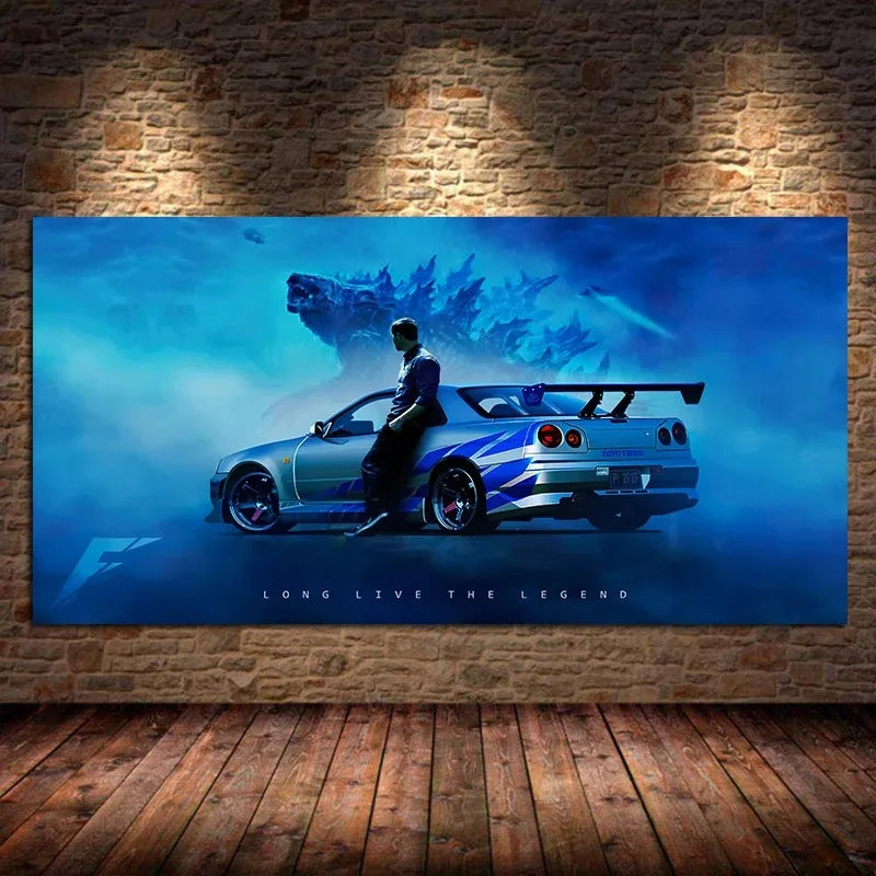 Car Wall Art Picture Vehicle Modern Canvas Painting Poster and Print for Living Room Bedroom Home Decor