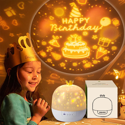 Fantasy Creative Projector 360°Rotating 15 Kinds of Projector Slides Starry Galaxy LED Projector Night Light Kids Birthday Gift