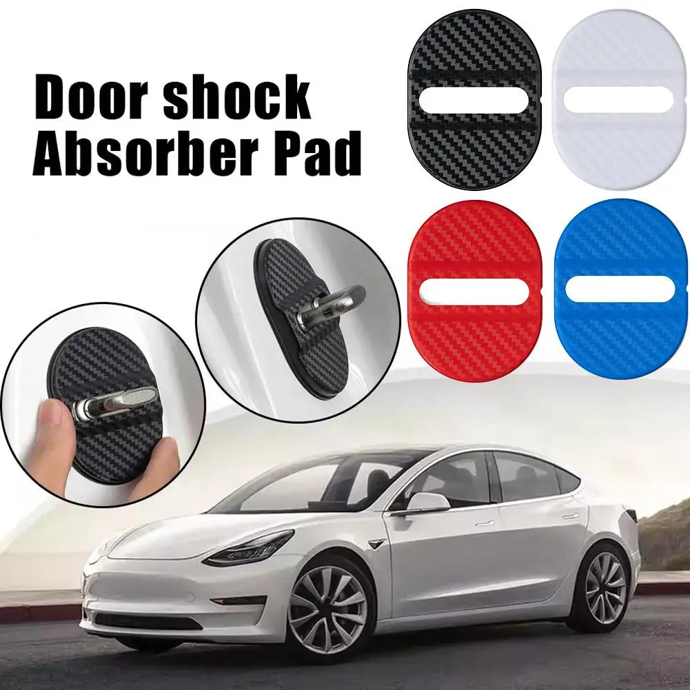 Universal Car Door Lock Protective Cover 4PCS Self-adhesive Car Decorative Accessories Car Door Lock Anti Rust Sleeve