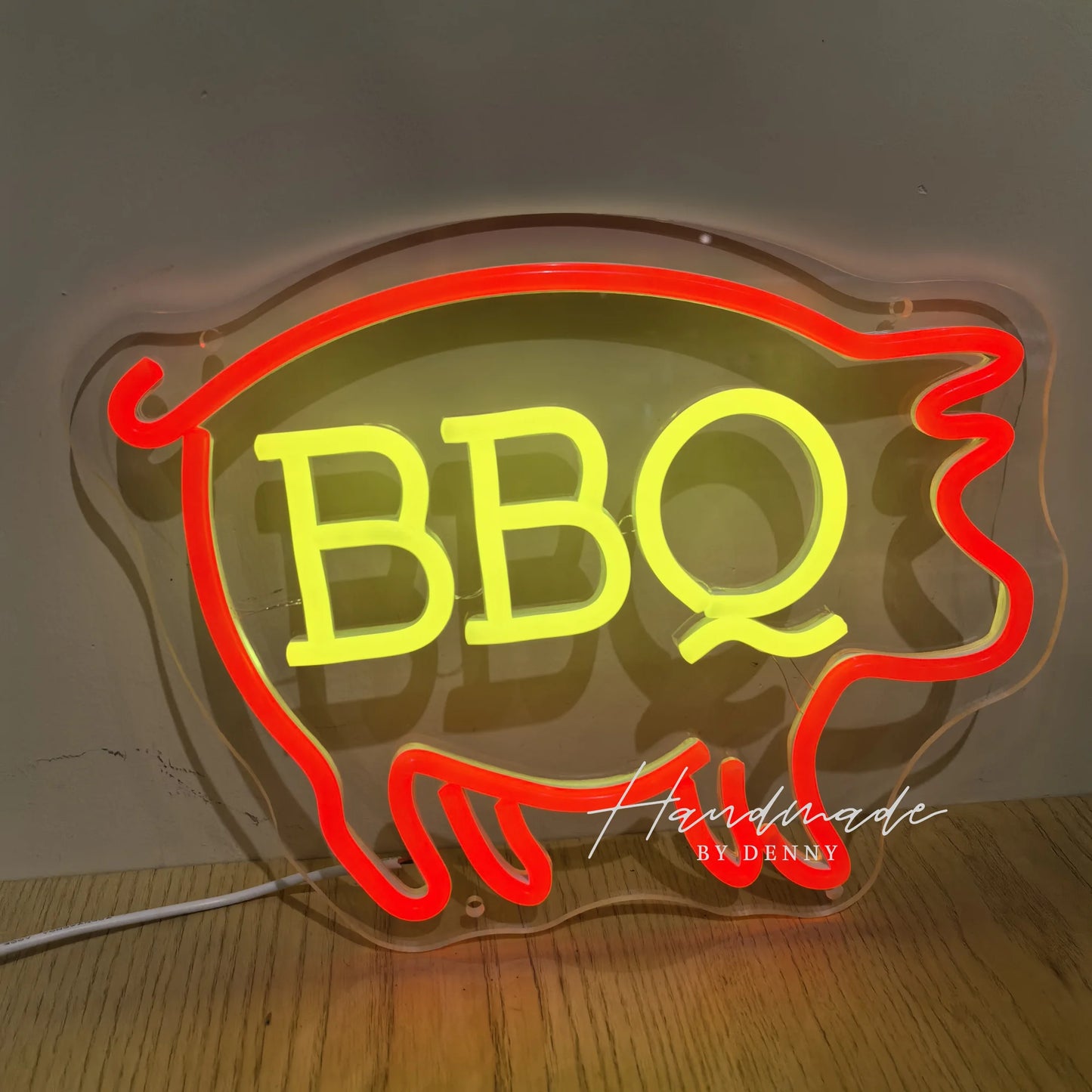 BBQ Led Neon Signs USB Powered Light Up Sign Wall Decor for BBQ restaurant Barbecue Restaurant Man Cave Bar Christmas Party