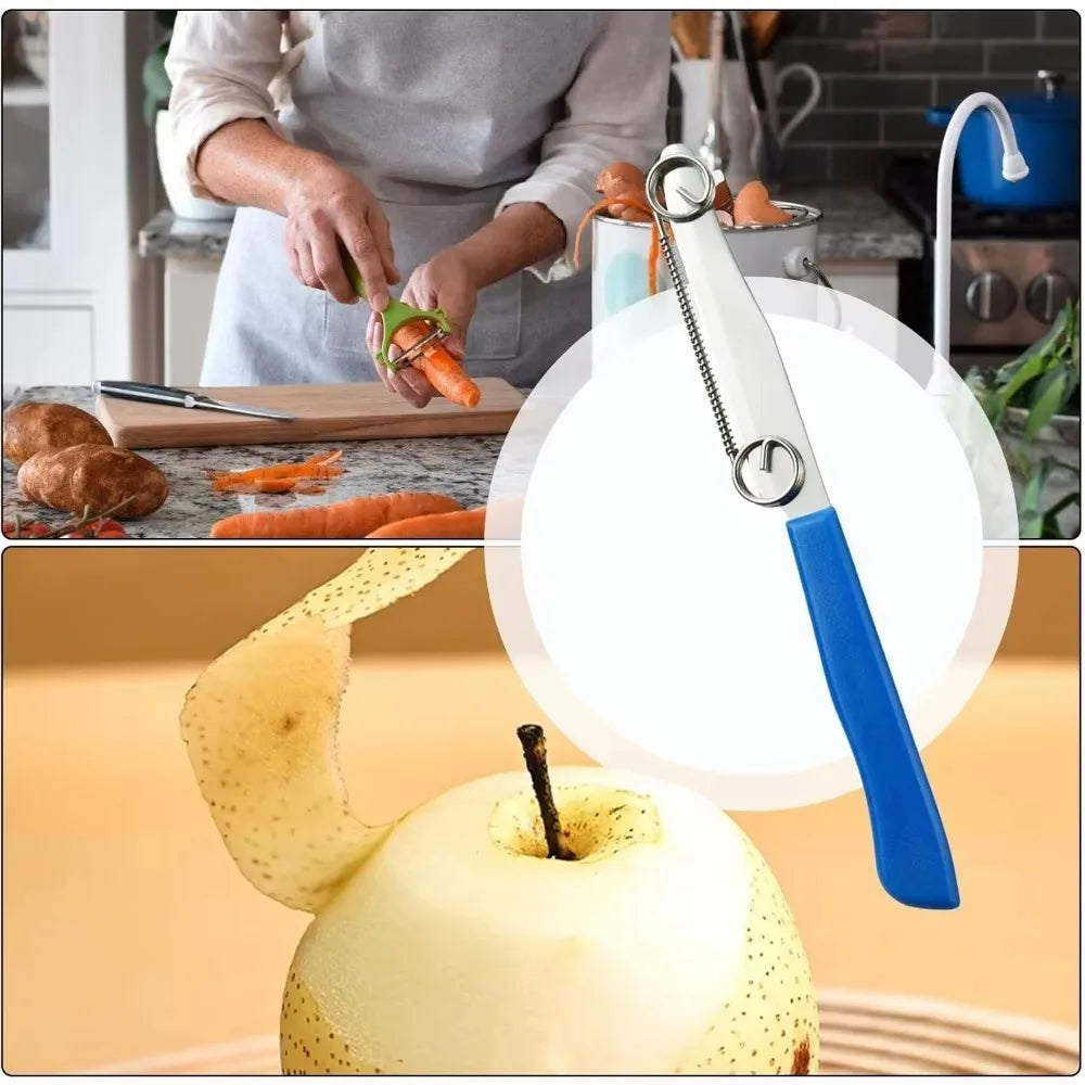 Kitchen Peeler 2 in 1 Vegetable Fruit Peelers Quick Slicing Cutter with Spring Carrot Potato Shredder  Peeler Kitchen Gadgets